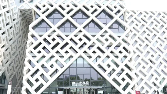 Baumaterial Außendekoration Fassade aus massivem Aluminium (KH-CW-80)